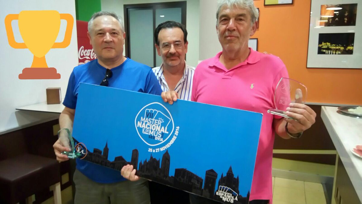 Miguel De la Fuente de la Torre y Manuel Pérez Domínguez, Campeones del I Torneo Mus de Verán