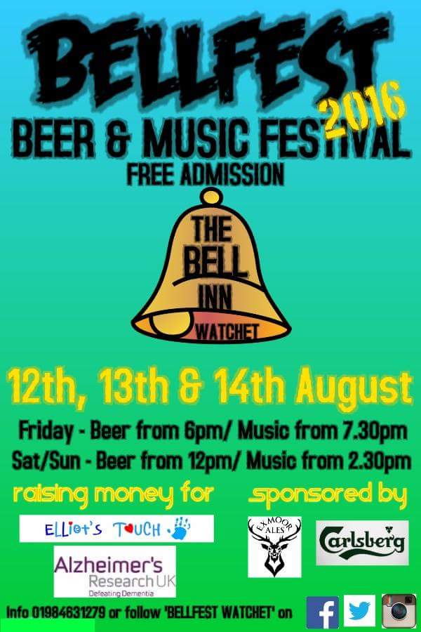 On in the <a href="/TheBellWatchet/">The Bell Inn Watchet</a> in August #Bellfest