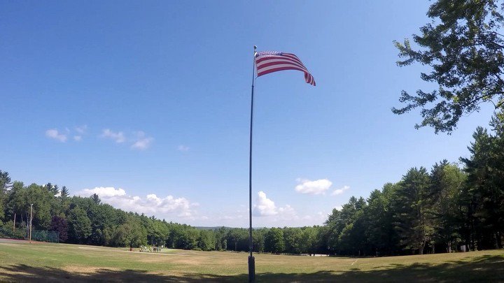 CampSkylemar's tweet photo. Morning flag is raised! #Skylemar #summer2016 #neveroutofsight https://t.co/PwDMM8gH8m