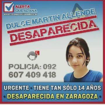 MSR_Zaragoza's tweet photo. AYUDANOS A ENCONTRARLA
COMPARTE Y DIFUNDE! https://t.co/aeMlHzGRT5