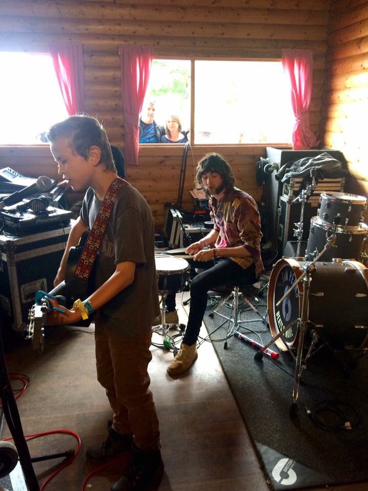 Blair jumped on the drums this morning with the amazing @tommousesmith33 great way to start the day 🌞