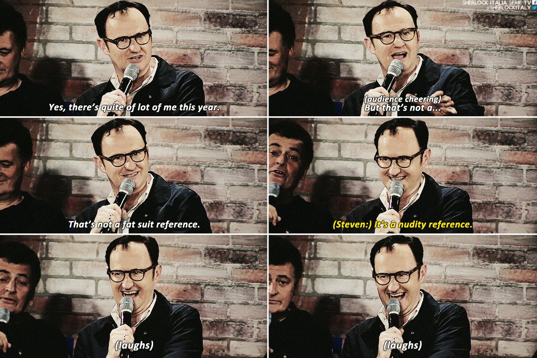 sherlockitaly's tweet photo. #sherlock #markGatiss #moffat #SherlockSDCC 
Source:
https://t.co/xObC2xLgEr https://t.co/gKcG0oMmkK