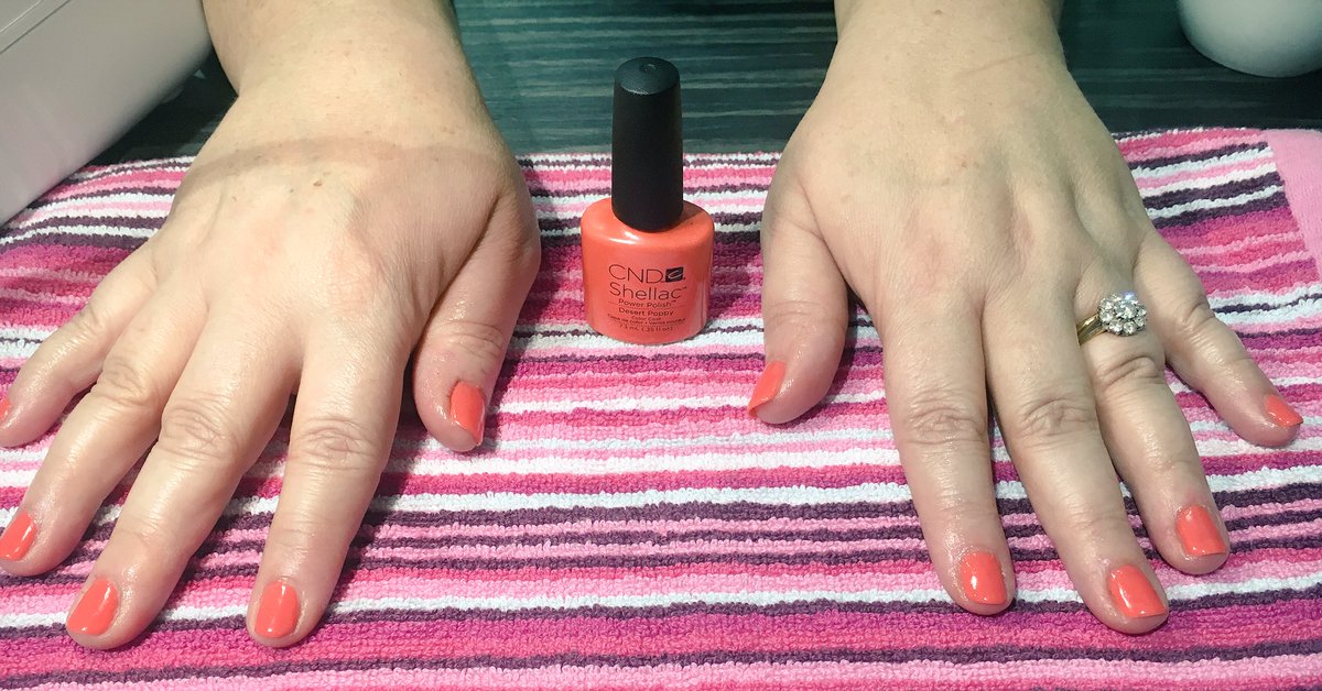 BeautyMelicious's tweet photo. Happy client #shellac #DesertPoppy💅🏻💗💅🏻 https://t.co/jq5ErIK7qC