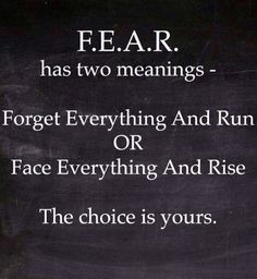 What does Fear mean to you #fear #livefree #nochains