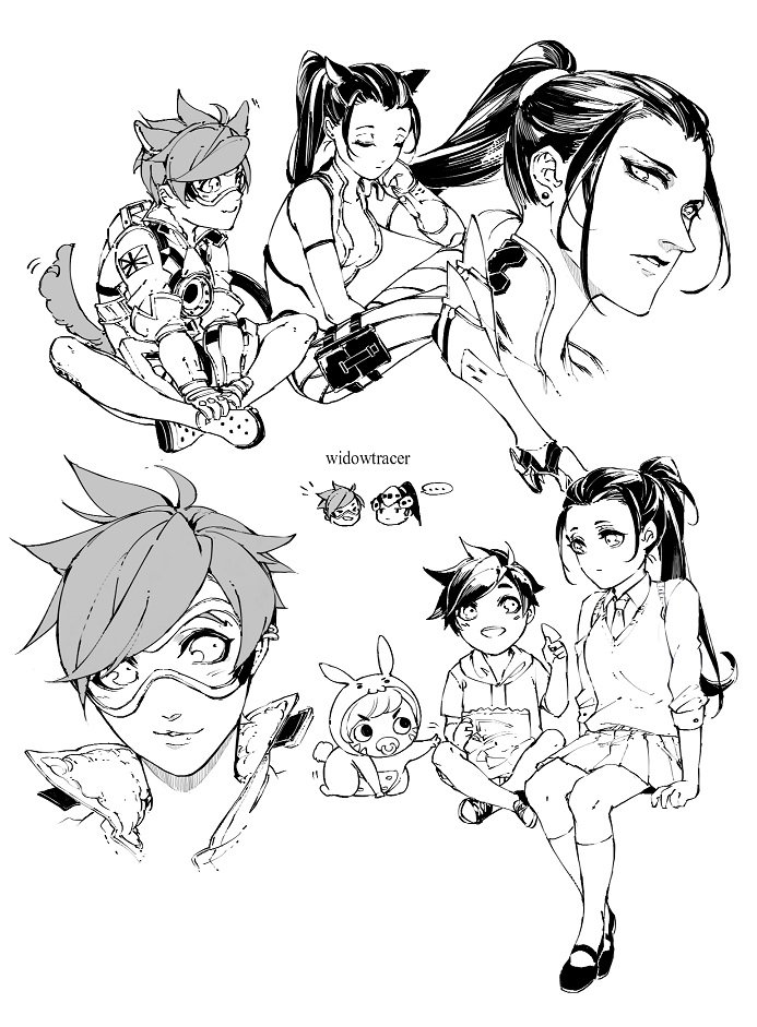 /Overwatch/doodle/
Widowmaker and Tracer 