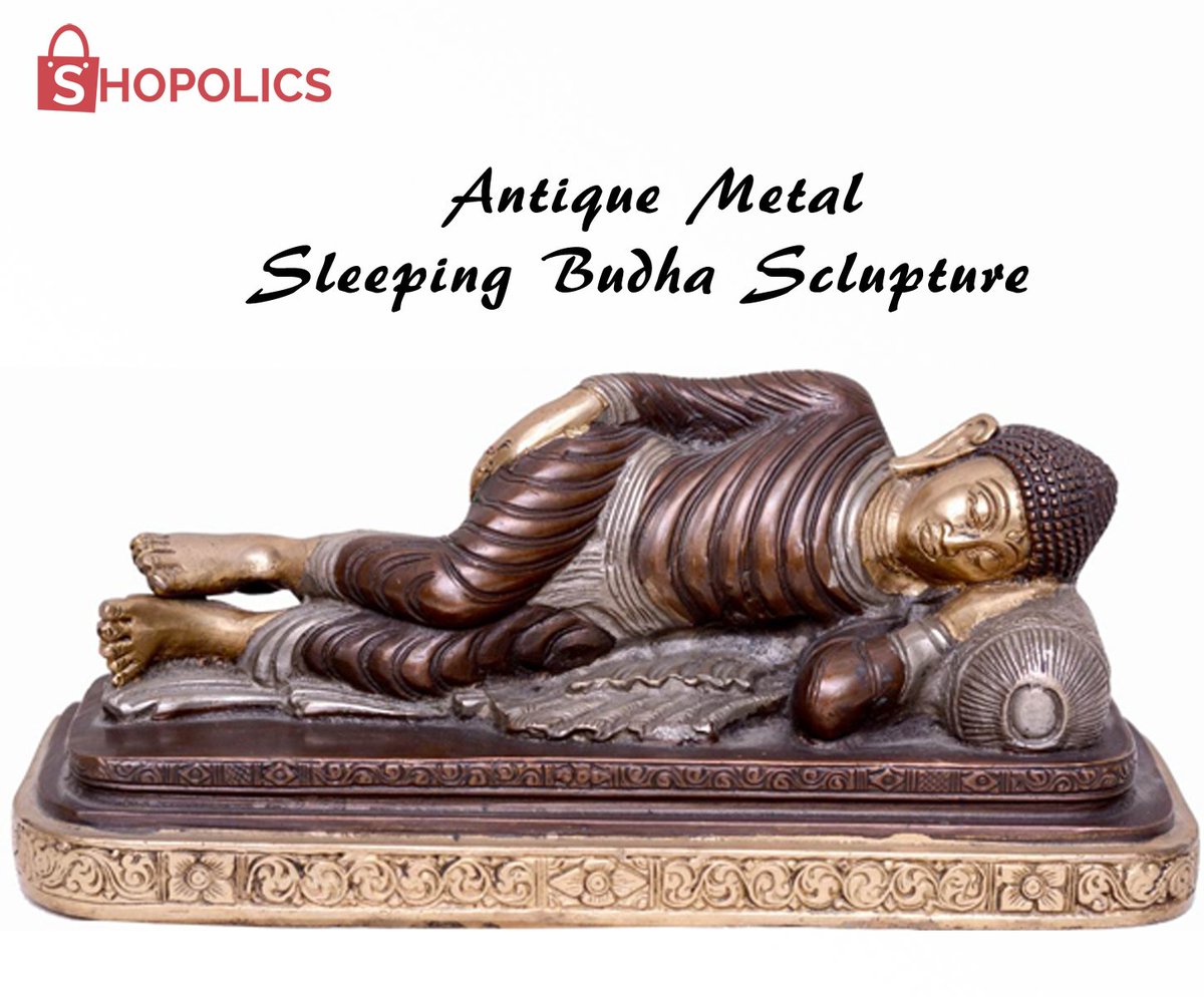 shopolics's tweet photo. #Antique #metal #sleeping #Budha #Sclupture
Weight 1969 g | Color: #Metallicbrown
Shop now: https://t.co/mpKfds7YBO https://t.co/VncrhwvzYC