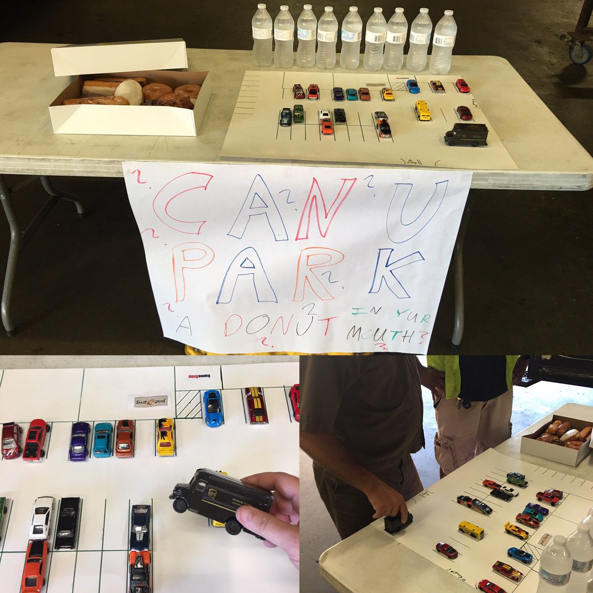 Sat Air drivers need to safely park a pkg car B4 they can park a donut in their mouth! #NotMeNotToday #SafeMakers