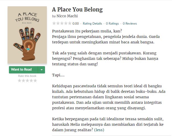 d_nurr's tweet image. Baca sinopsis buku ini, langsung keinget mba @lucktygs sebagai pustakawan ^^