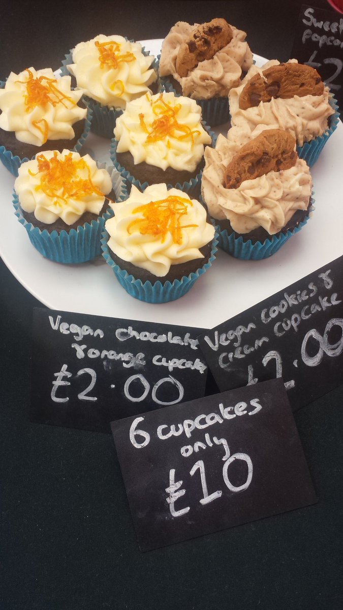 LowerMarshMrkt's tweet photo. Perfect #vegan Cupcakes from @RaffAndRidge she's got #glutenfree and regular too, #loadsacake #lovelowermarsh https://t.co/FC2aSbf3fB