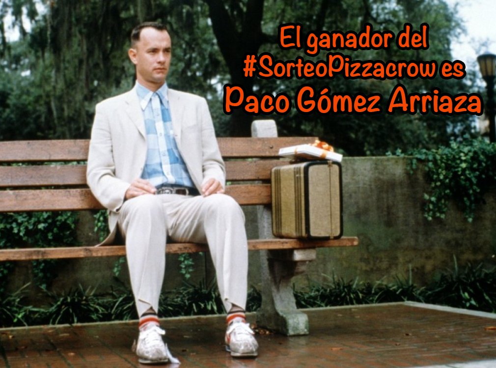 pizzacrow's tweet photo. ¡Enhorabuena @pacogarriaza! Escríbenos por privado y te explicamos cómo recoger tu pizza :) #SorteoPizzacrow https://t.co/K9cVUmpbYJ