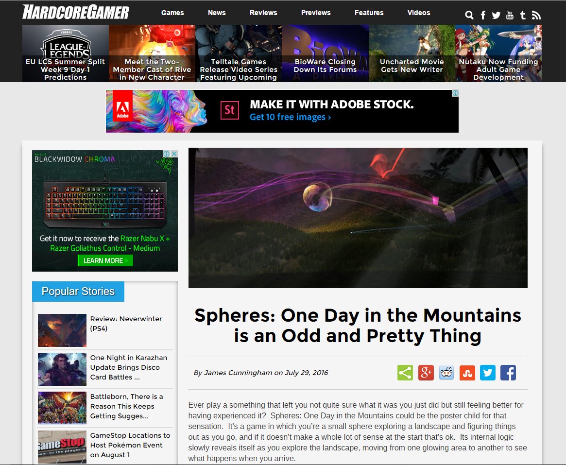 SenseOfPlaceGmz's tweet photo. Thanks to @HardcoreGamer for doing a news piece on my demo!
https://t.co/M6ZJXivI6I
#indiedev
@HyperRTs @DNR_CREW https://t.co/SgcM7Gy5hc