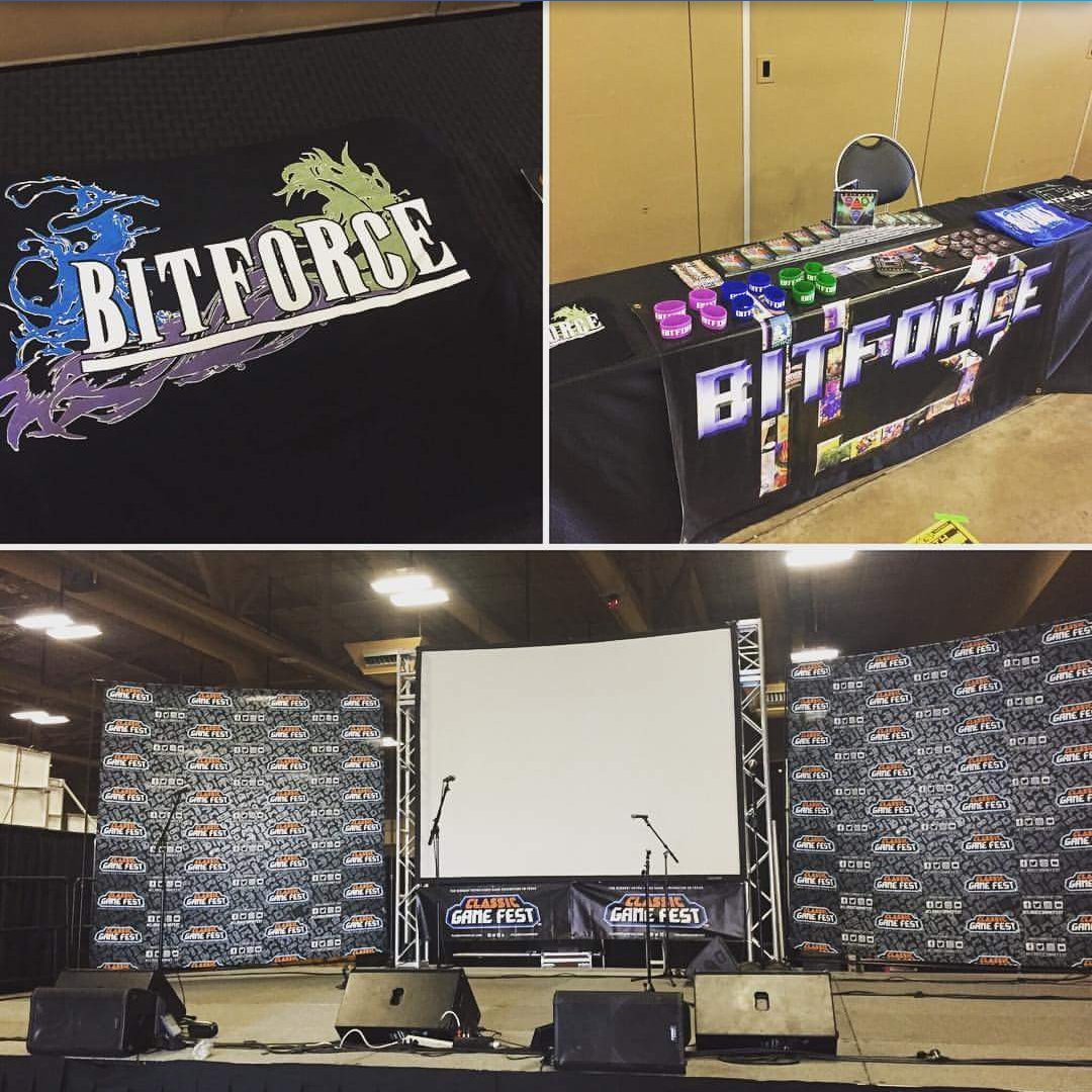 bitforceband's tweet image. We are set up for #cgf It's looking clean. Hanging with @MegaRan and @1upHipHop #bitforceband #superbestfriends