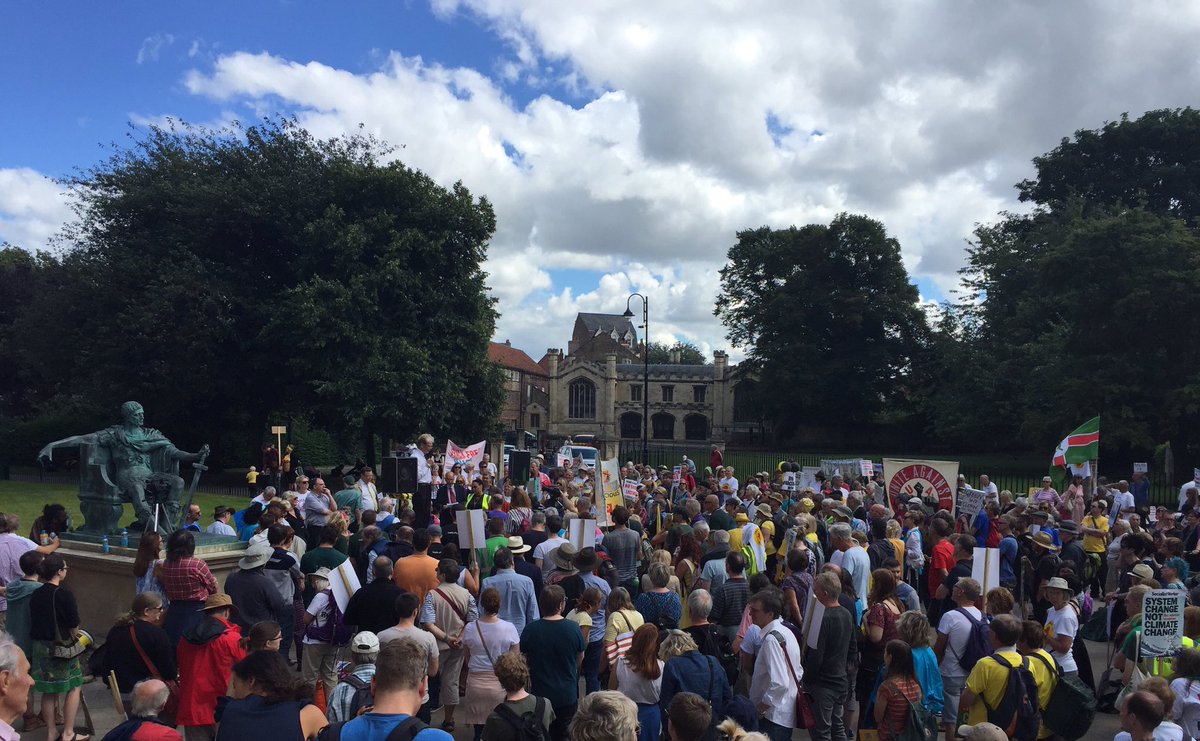 FFNYorkshire's tweet photo. We say NO TO FRACKING - amazing crowd in York right now. #dontfrackyorkshire or anywhere https://t.co/bMLD9lsKzO