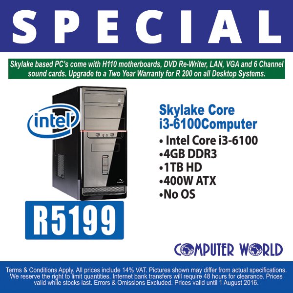 computerworldZA's tweet photo. Our specials end on Monday! Don't miss out! https://t.co/z55tu9RP5V
