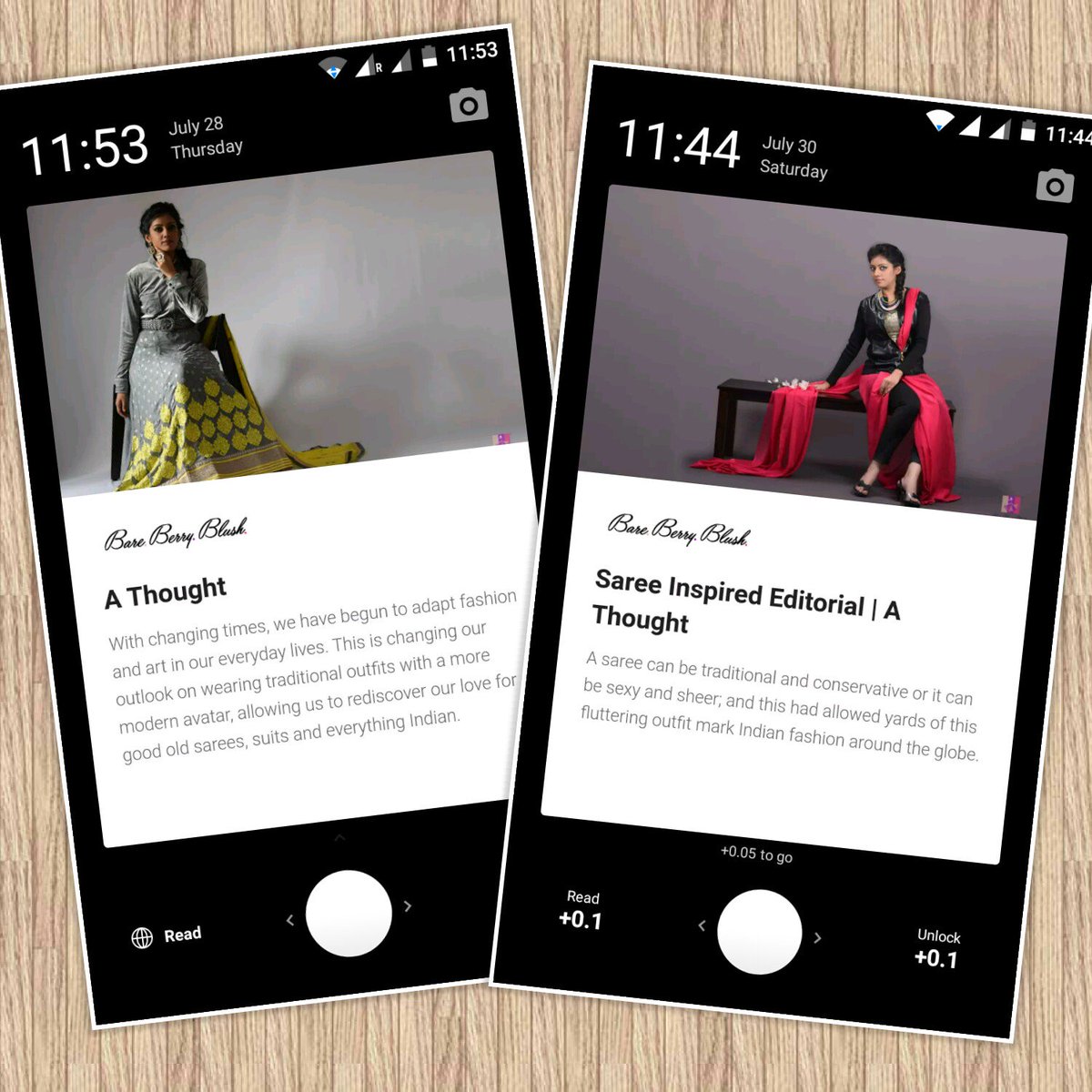 bhavyagarg3's tweet photo. Exited to share this news. My articles will be on #SlideApp. Today's article is an editorial on #Saree. #Fashion https://t.co/sRGRA0FMpu