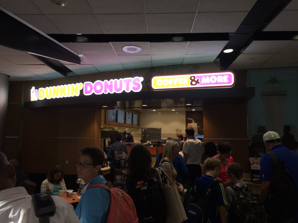 Getting coffee in Houston. Wow. That was early.
