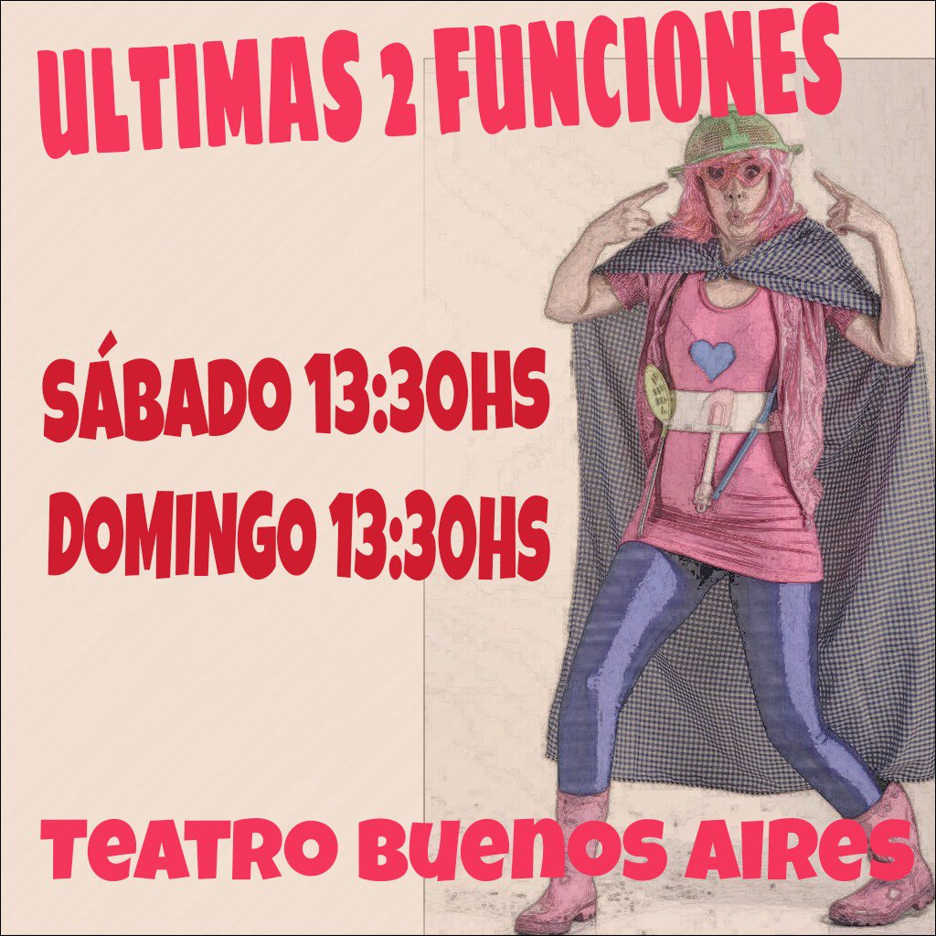 ParcheOk's tweet photo. Últimas dos!!!!
#parche #VacacionesDeInvierno  @Teatro_bsas https://t.co/nQWfkyQiBM