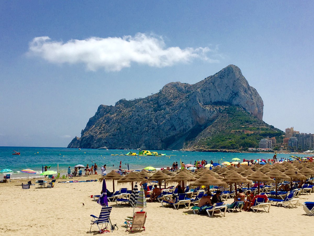 Día de playa en #Calpe #vacaciones