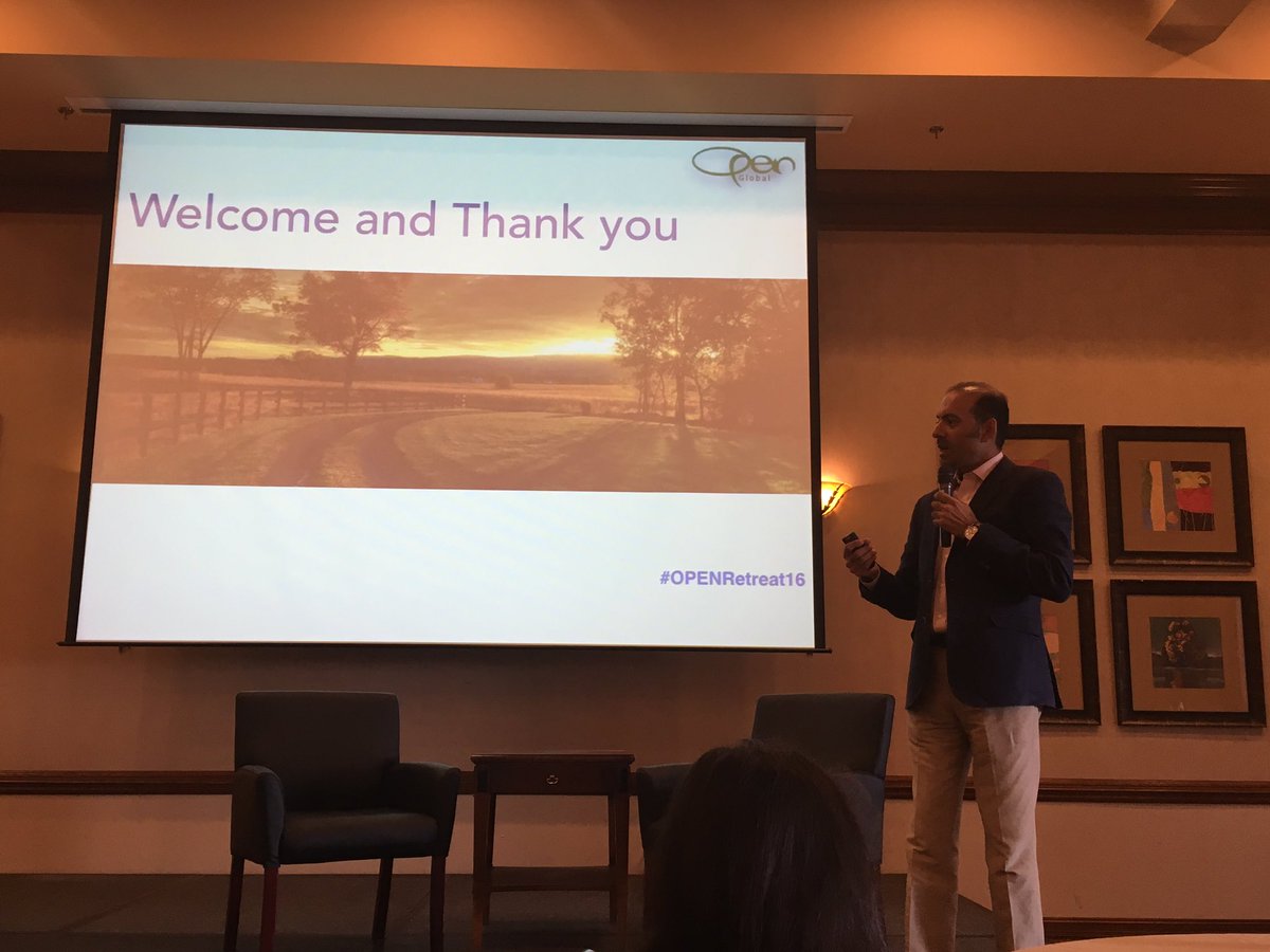 hennainam's tweet photo. Looking forward to #OPENRetreat16 welcome by global president Dilawar Syed. https://t.co/AFb46WmLLb
