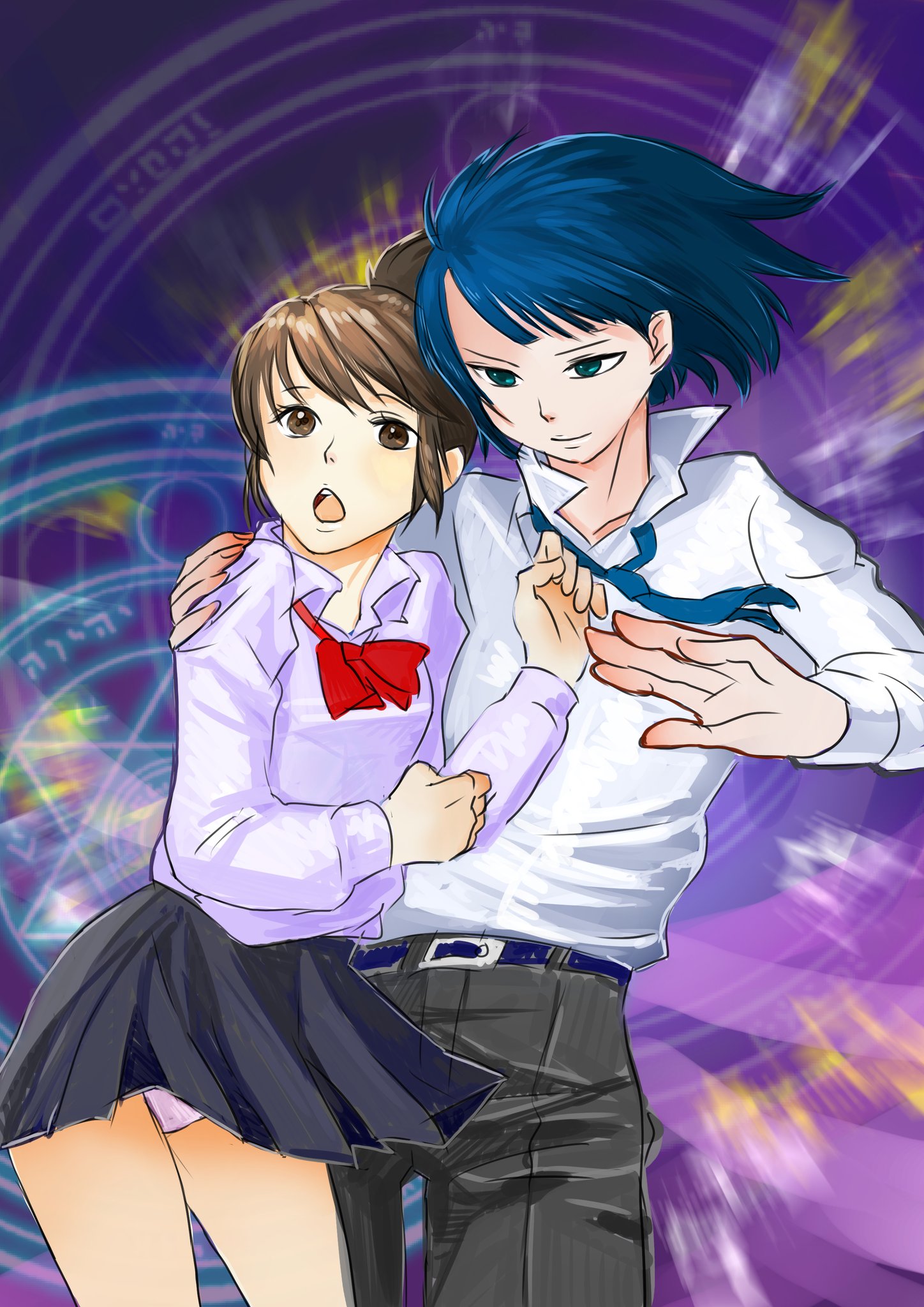 蓮 ハクと千尋の学園ジブリ ハク あれ見て 千尋 さがって 大丈夫 千と千尋の神隠し 蓮 ハクと千尋の学園ジブリ ハク あれ見て 千尋 さがって 大丈夫 千と千尋の神隠し