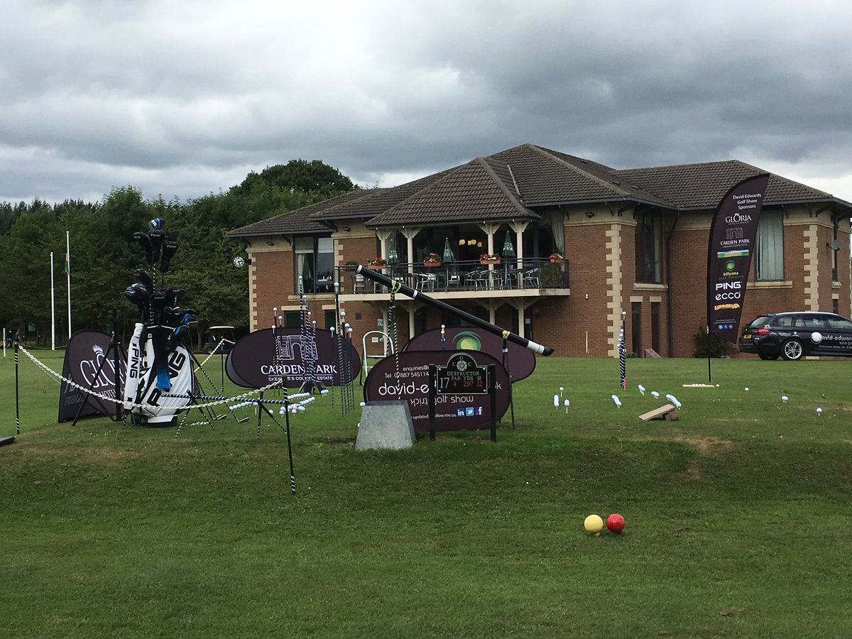 Great to be back home <a href="/CatterickGC/">Catterick Golf Club</a> show tonight 6.30pm <a href="/trickgolfshow/">David Edwards</a> off filming now..Magic Moments!!!