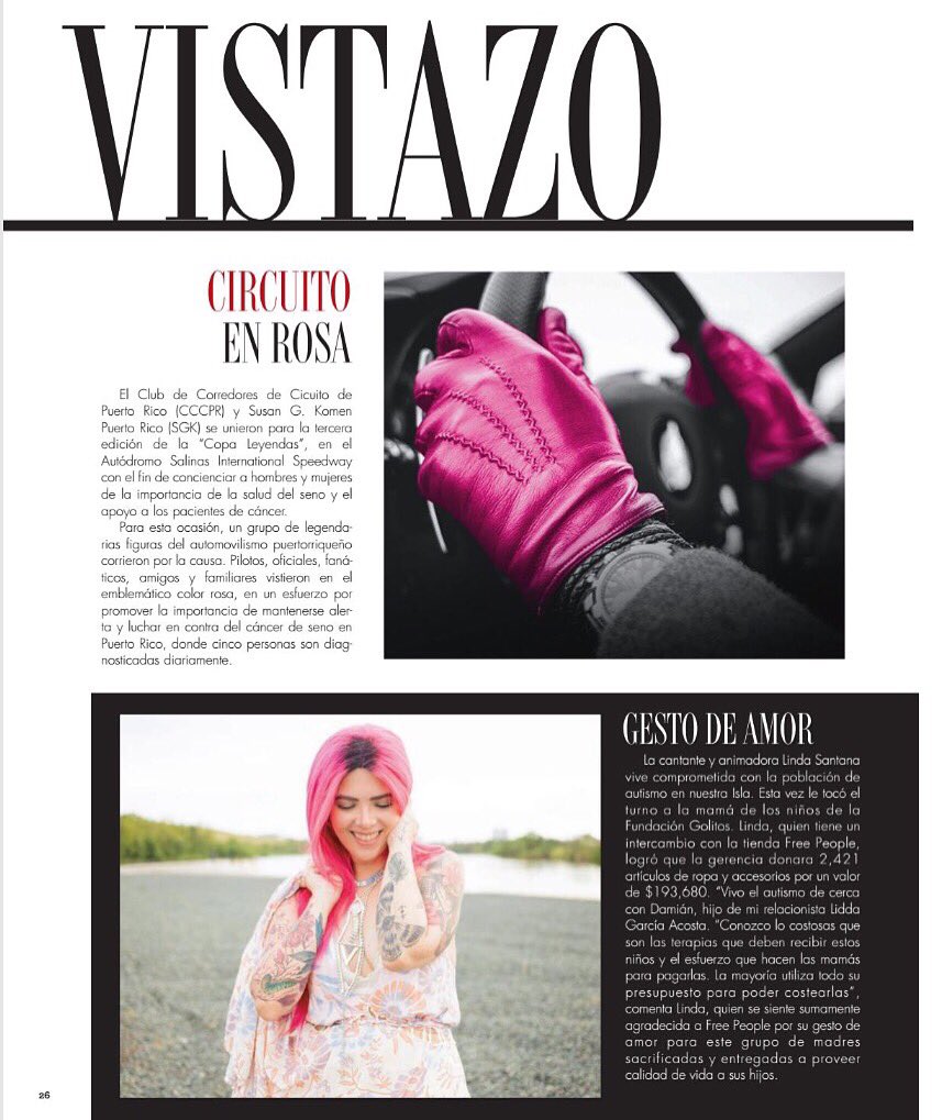santanalinda's tweet photo. Muchas #gracias a la #revistamirame por esta  publicación 💗 #autismo #golitos #freepeoplepuertorico #pinky https://t.co/CKVoTgmrbh