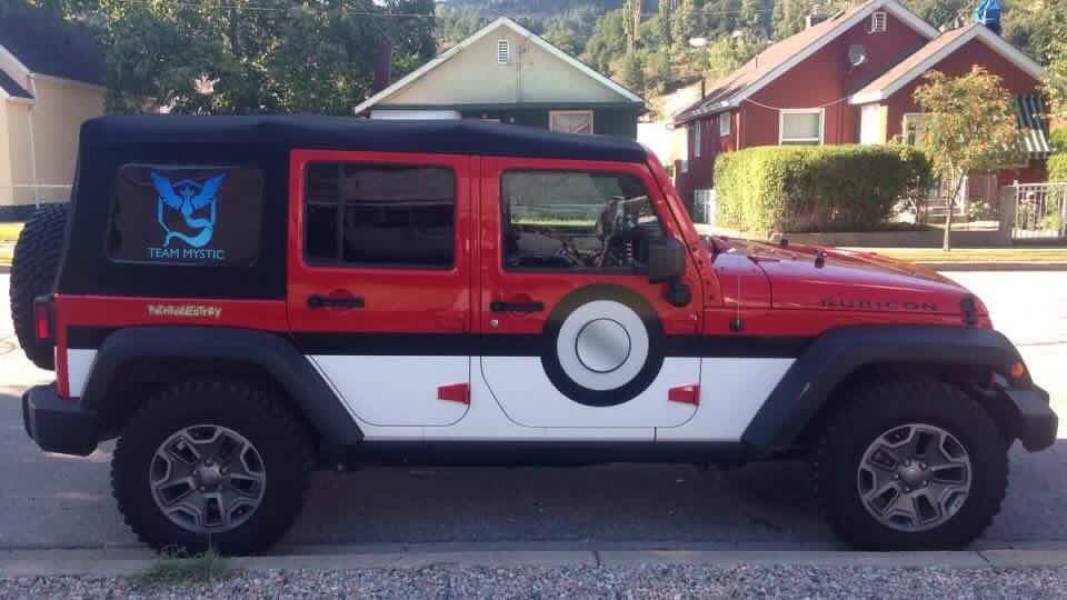 Pokemon_Go_De's tweet photo. Das PokemonGo Mobil. Der Fahrer gehört zu #TeamBlau #PokemonGoDe #PokemonGO https://t.co/B4J8Ip4P4x