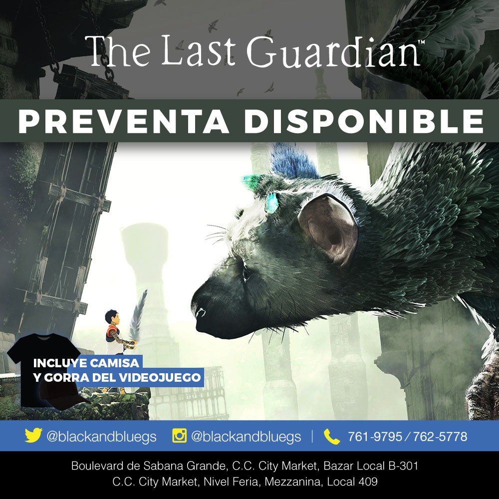 BlackandBlueGS's tweet photo. #TheLastGuardian En preventa en Black&blue ¡Estamos en el #stand79 de la #CaracasComicCon! https://t.co/msWIUFSqkZ