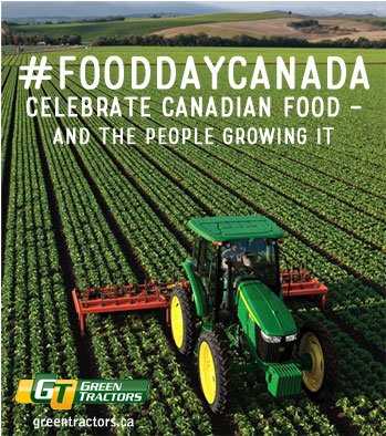 GreenTractorsJD's tweet photo. Today @FoodDayCanada - Thank the folks who provide us with an abundance #CanadaIsFood #buyLocal #shoplikeaCdn https://t.co/uXjNoYtcQx