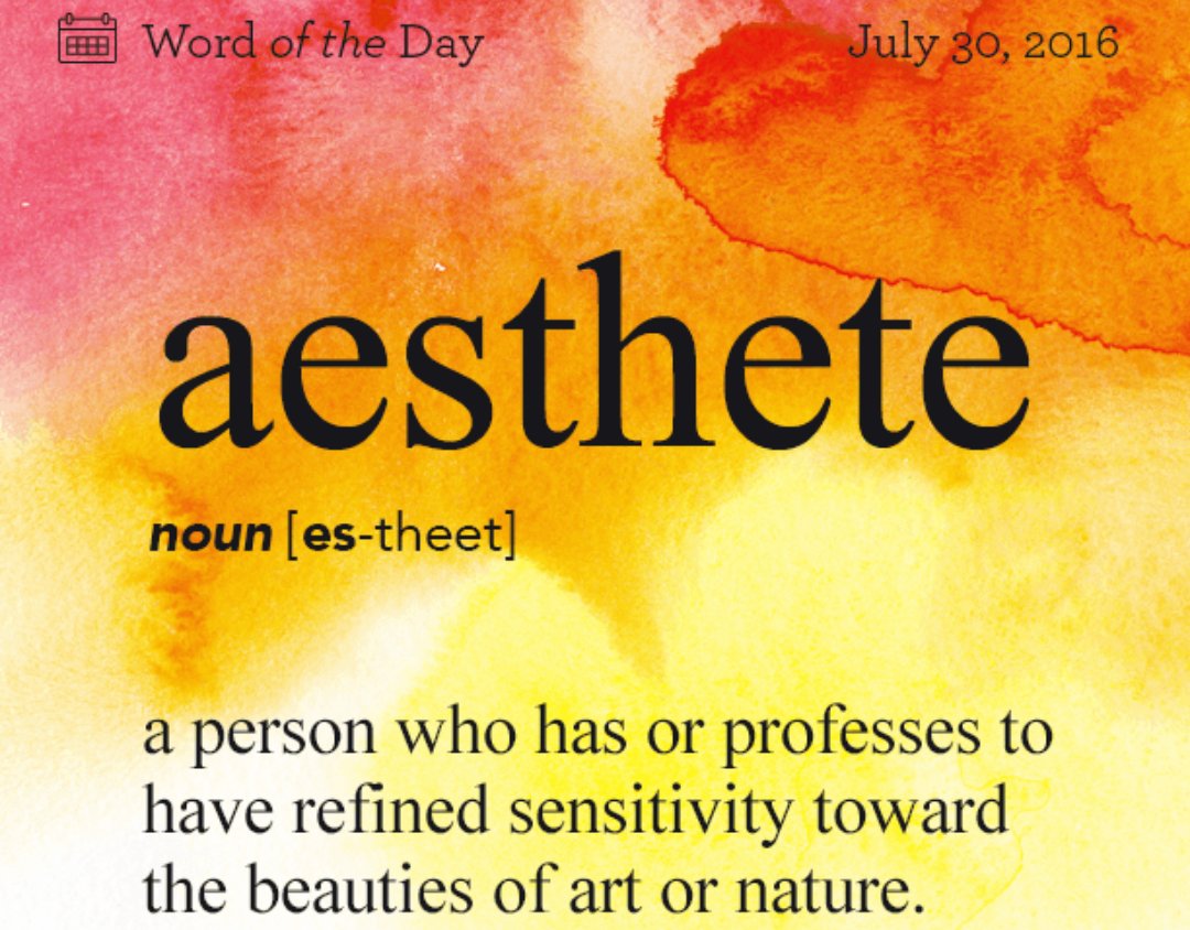 CultureFancier's tweet photo. #wordoftheday #art #poetry #nature #beauty #dictionarydotcom #aesthete https://t.co/F4xeDpI3TW