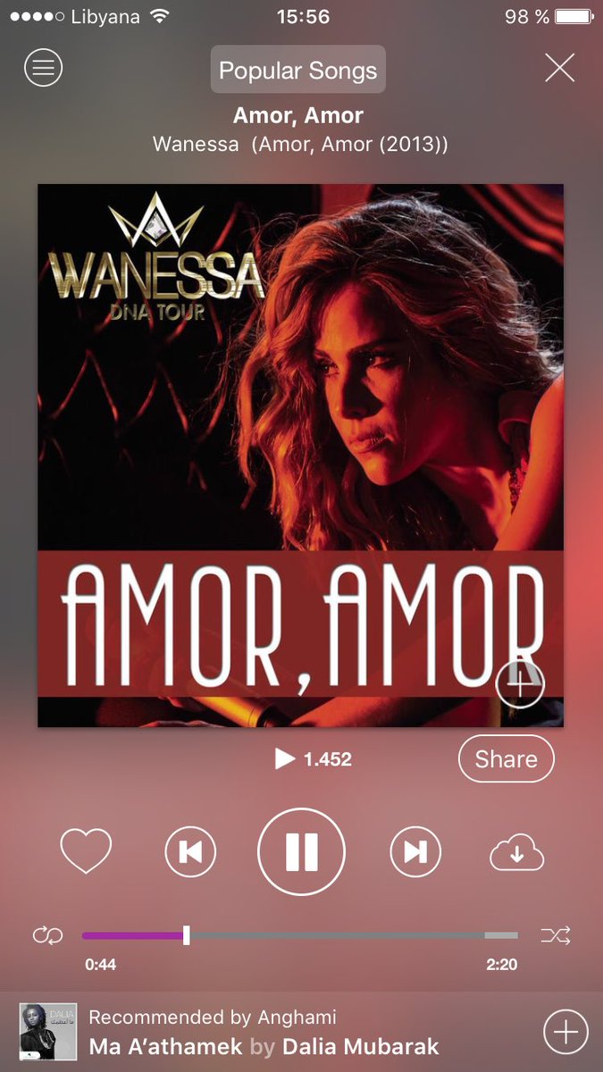 Maiterronip's tweet photo. @Wanessa Amor,Amor in #anghamiApp  @anghami play Now 🎧💗💕 @MaiteOficial #TourLove2016 #MundoArabe https://t.co/nvsRTY96Cf