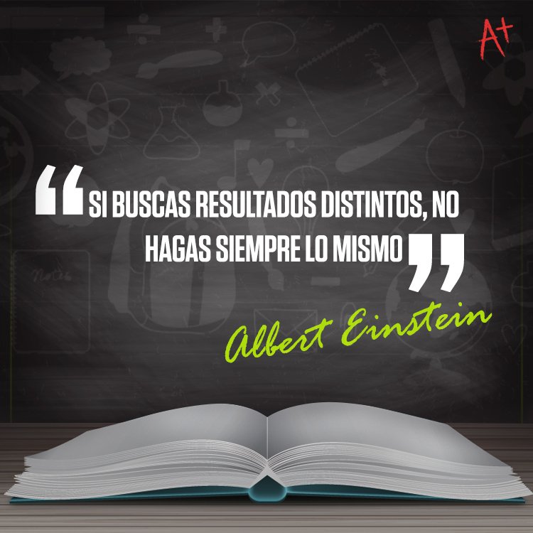 matematicasrd's tweet photo. "Si quieres resultados distintos, no hagas siempre lo mismo".
-Albert Einstein-

#Mathnasium https://t.co/iymWqxDRMk