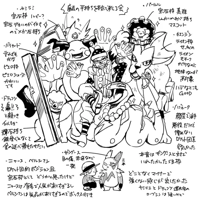 暇だったからバギーちゃんの手持ちを真剣に考えた 