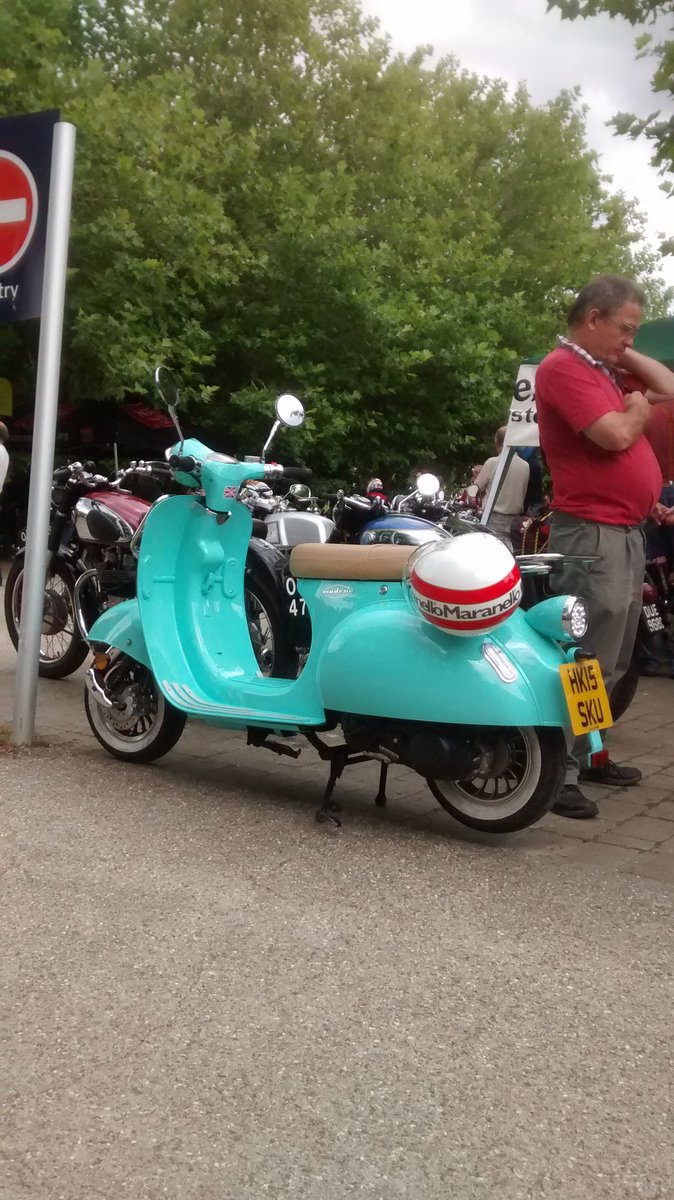 philsi60's tweet photo. My ride to the Calne Bike Fest. Stood out rather.#Calne https://t.co/5JtmF5XxsZ