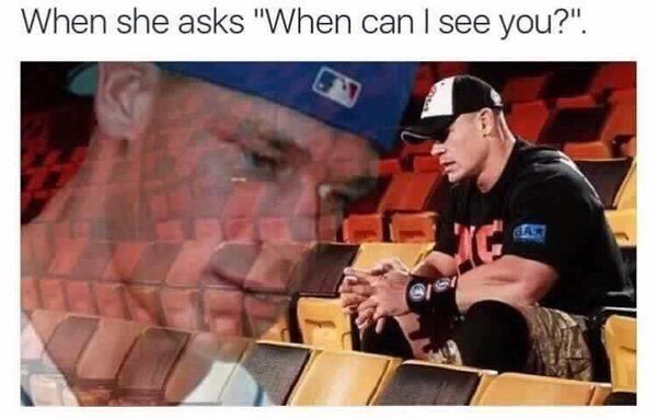 CauseWereGuys's tweet photo. John Cena life struggles. https://t.co/9ncuGJs6Sy