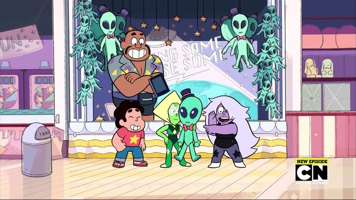 STEVEN AND AMETHYST ARE #HELPFUL #FRIENDS UNLIKE CERTAIN BLUE ROOMMATES.
