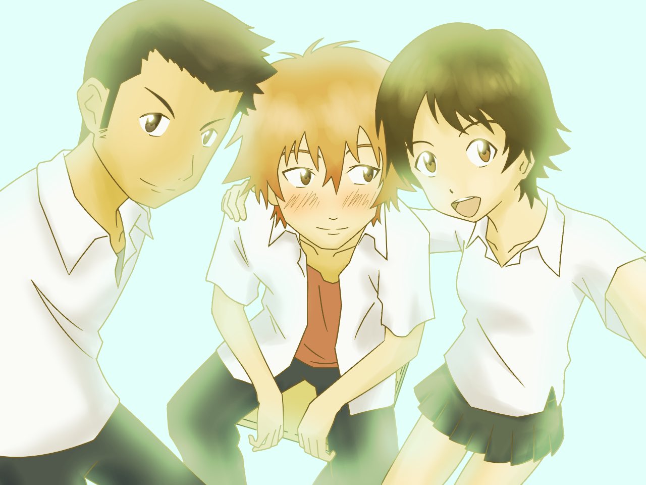 タケダのお絵かき広場 イラスト活動終了 功介と千昭と真琴を描いてみた アニメ 時をかける少女 より 時かけ イラスト 描いてみた T Co Rxtgwl3z Twitter