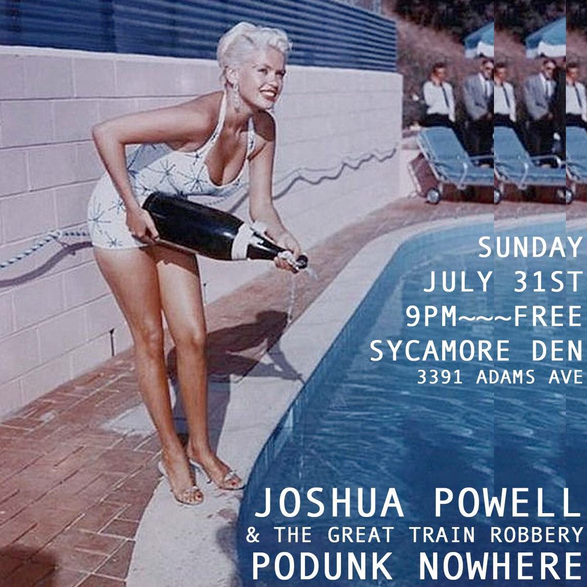 podunknowhere's tweet image. Sycamore Den tomorrow night free Sunday Show - 9pm start. Come See..