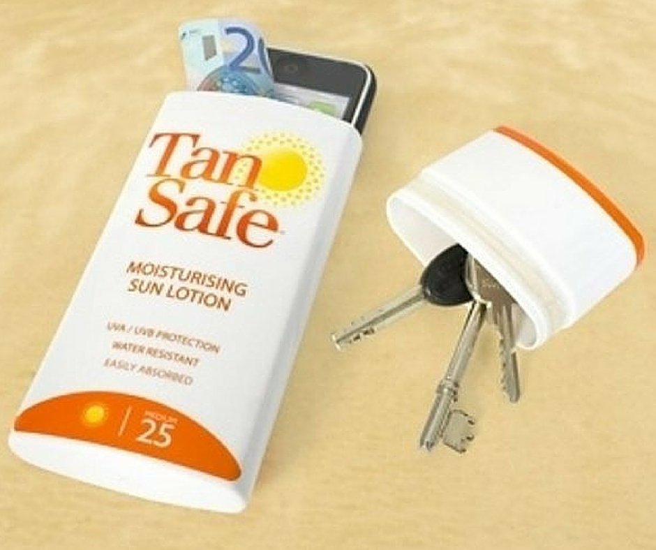NicheEscapes's tweet image. #BeachHack #2: Use an empty sun screen container to store money and other valuables.