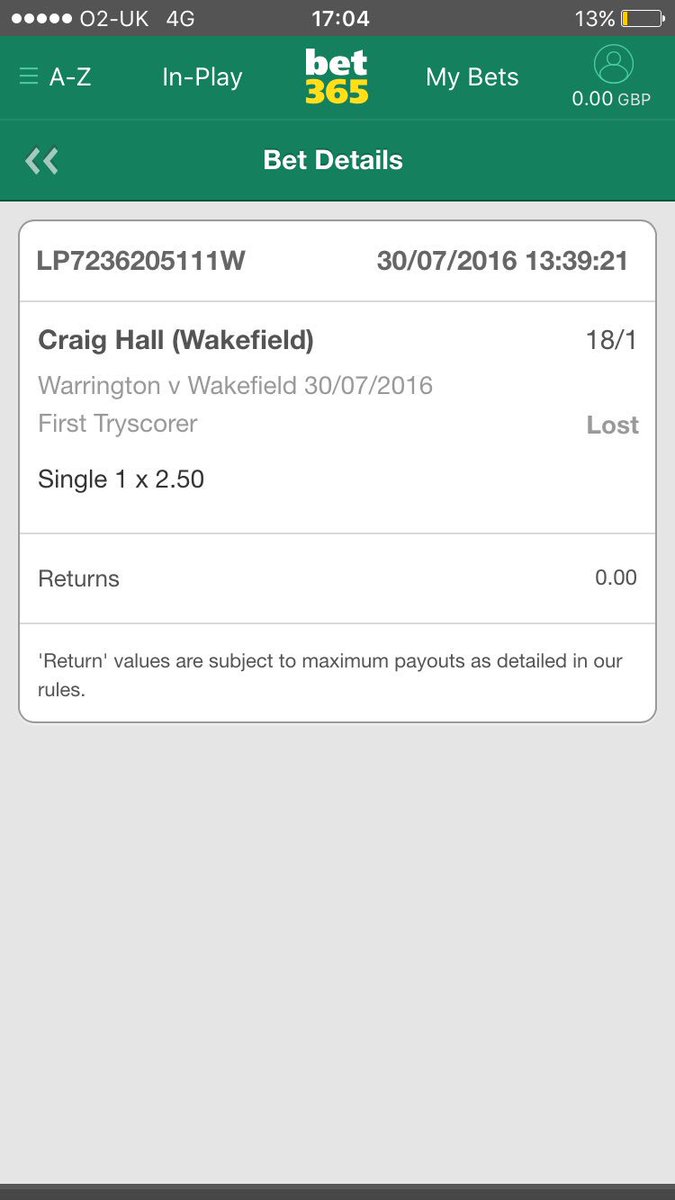 ryandfifaking's tweet photo. @bet365 win a bet and these jokers make out its lost 😡😡😡😡 https://t.co/9RCnx5JQZh