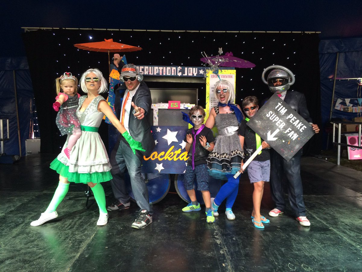 thegobbledegook's tweet photo. We are causing great #disruptionandjoy @CampBestival (mainly at the Portaloo queues) https://t.co/jDdoLE0B0Z