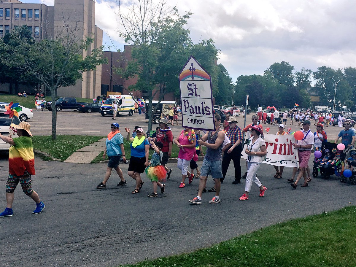 candace_toma's tweet photo. Huge turnout for @PRIDEPEI parade today. Great to see so much support for the #LGBTQ community! https://t.co/oGks6aXmOE