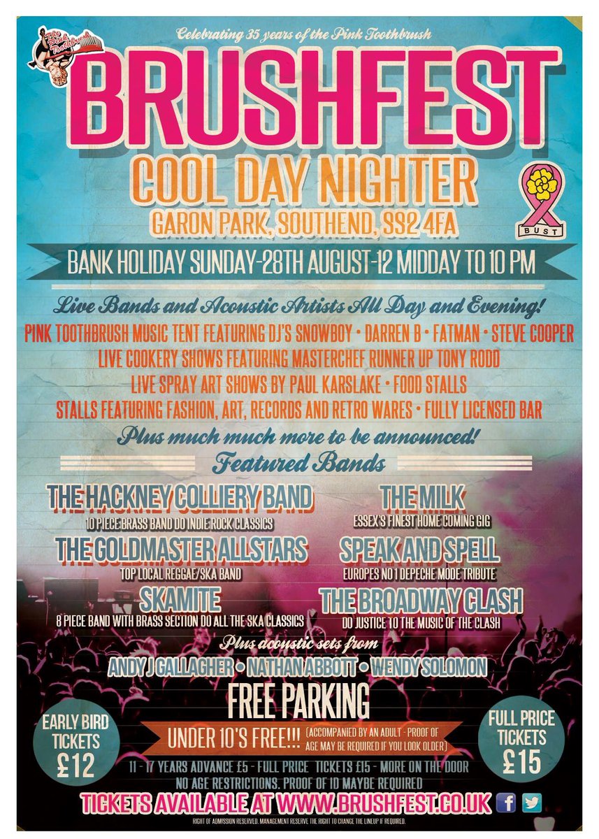 Our updated poster for the 28th! Early bird tickets won't be around forever!