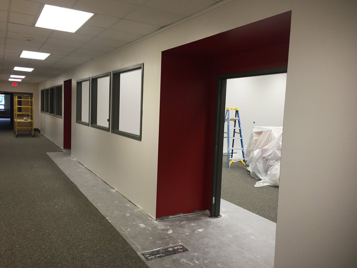 BHMSDnews's tweet photo. The newly remodeled middle school classrooms and library are making great progress! #BHMSD https://t.co/iKX87zmROI
