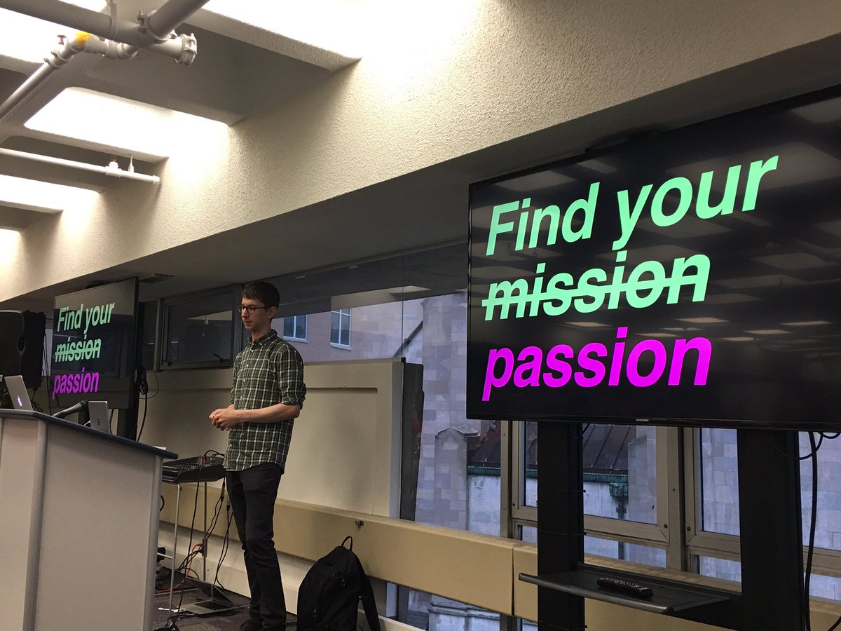sugaroverflow's tweet image. "Find your mission, more importantly find your passion" 🌟 @Cottser keynote #drupalcamppa