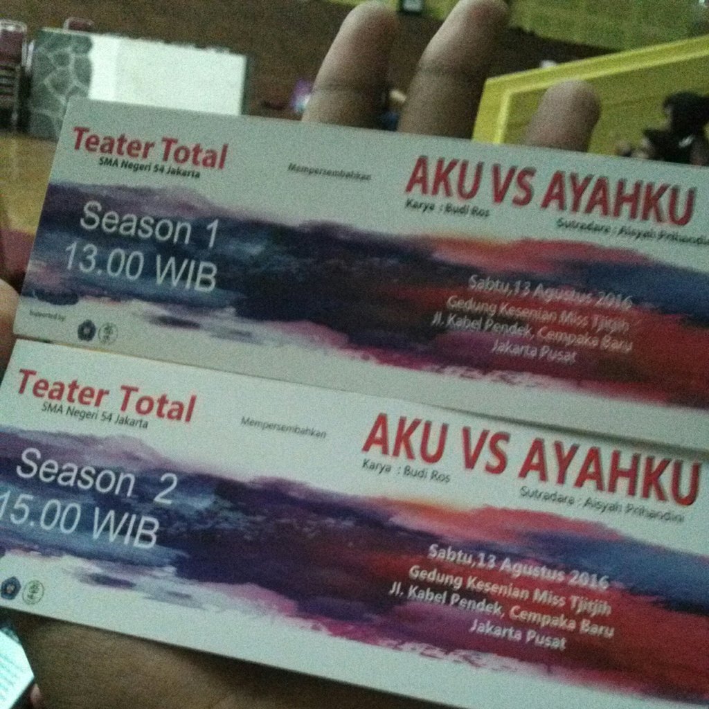 Tiket sesi 1 sama sesi 2 beda ya..
