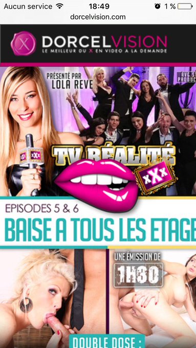 SALUT A TOUS EXCLU LES EPISODE 5 et 6 sont disponibles sur dorcel vision 1h30 ...💯💯💯 https://t.co/Y2