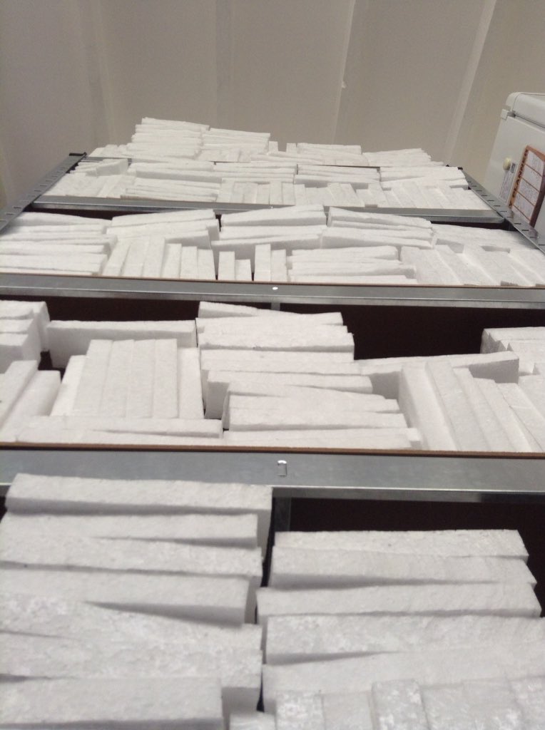 Today I cut up some polystyrene and put it on a shelf. My #Saturday was definitely better than yours! <a href="/mediumra_re/">Medium Rare</a>