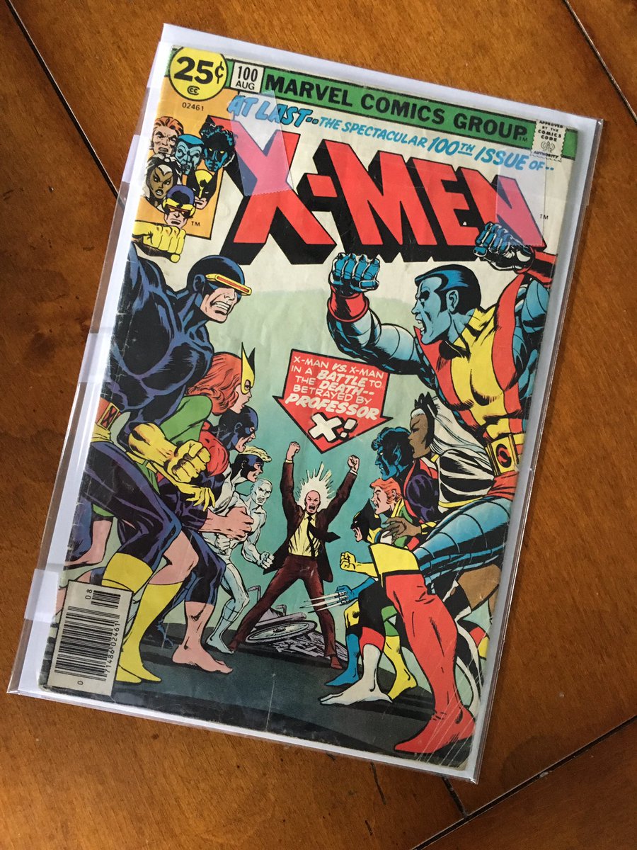 TheWzrd's tweet photo. Got 57 last week and finally found a 100 on @eBay. 23 issues left in my #comicbookquest to complete the #XMen run. https://t.co/wITb0PokQ9