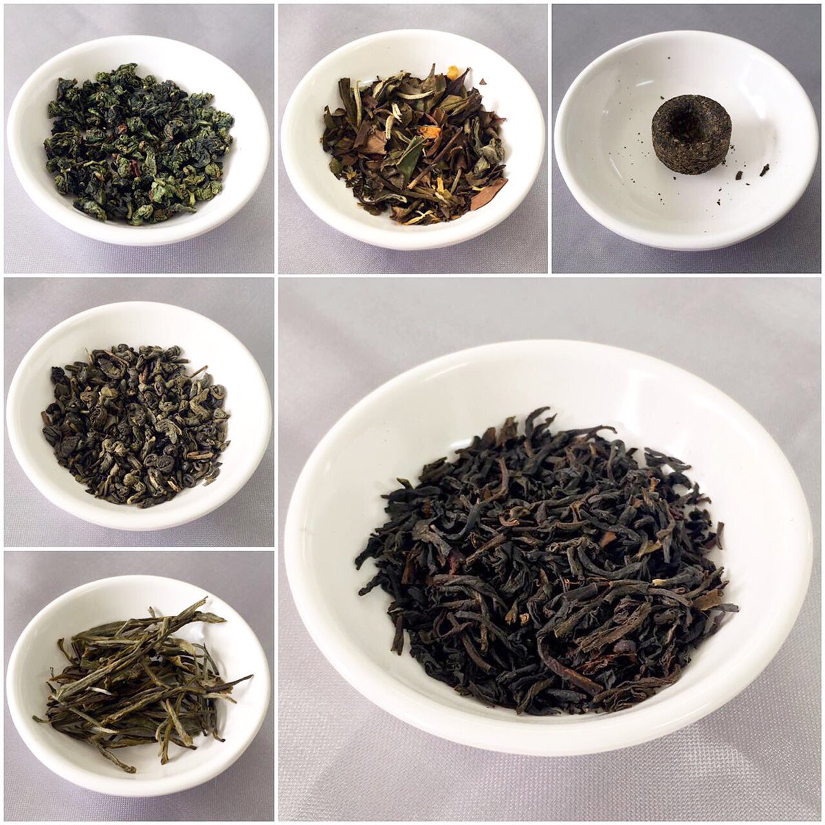 6 varietales, 1 misma planta: #camelliasinensis 🆒‼️ #verde #negro #rojo #amarillo #blanco #oolong #catadete